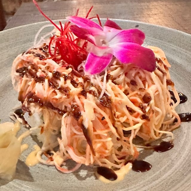 Salmon Volcano Roll.