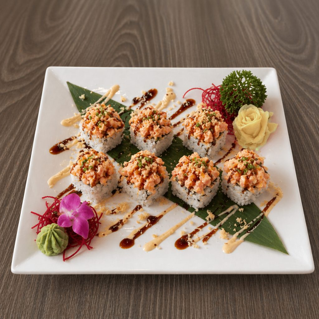 Salmon Dynamite Roll.