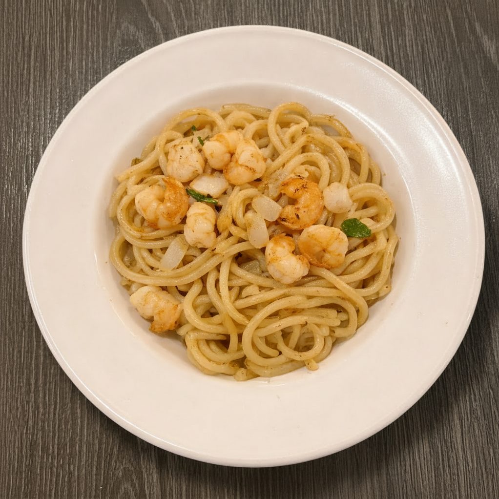 Seafood Yaki Udon Noodle.