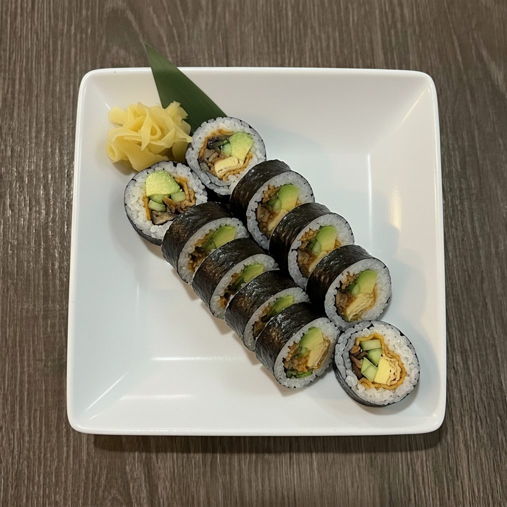 Vegetarian Futomaki Roll.